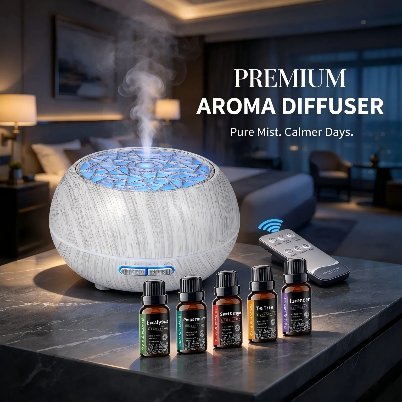 Aroma Diffuser For Large Room - Humidificador de Aroma Inteligente con Control