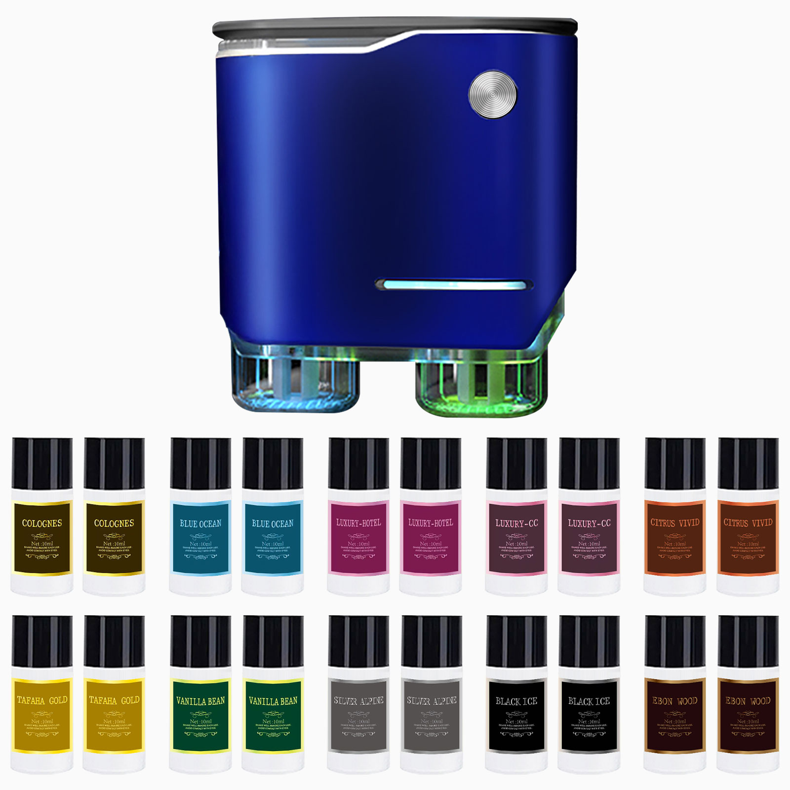 Car Aroma Diffuser Usb - Ambientador para Auto, Tres Intensidades Ajustables,
