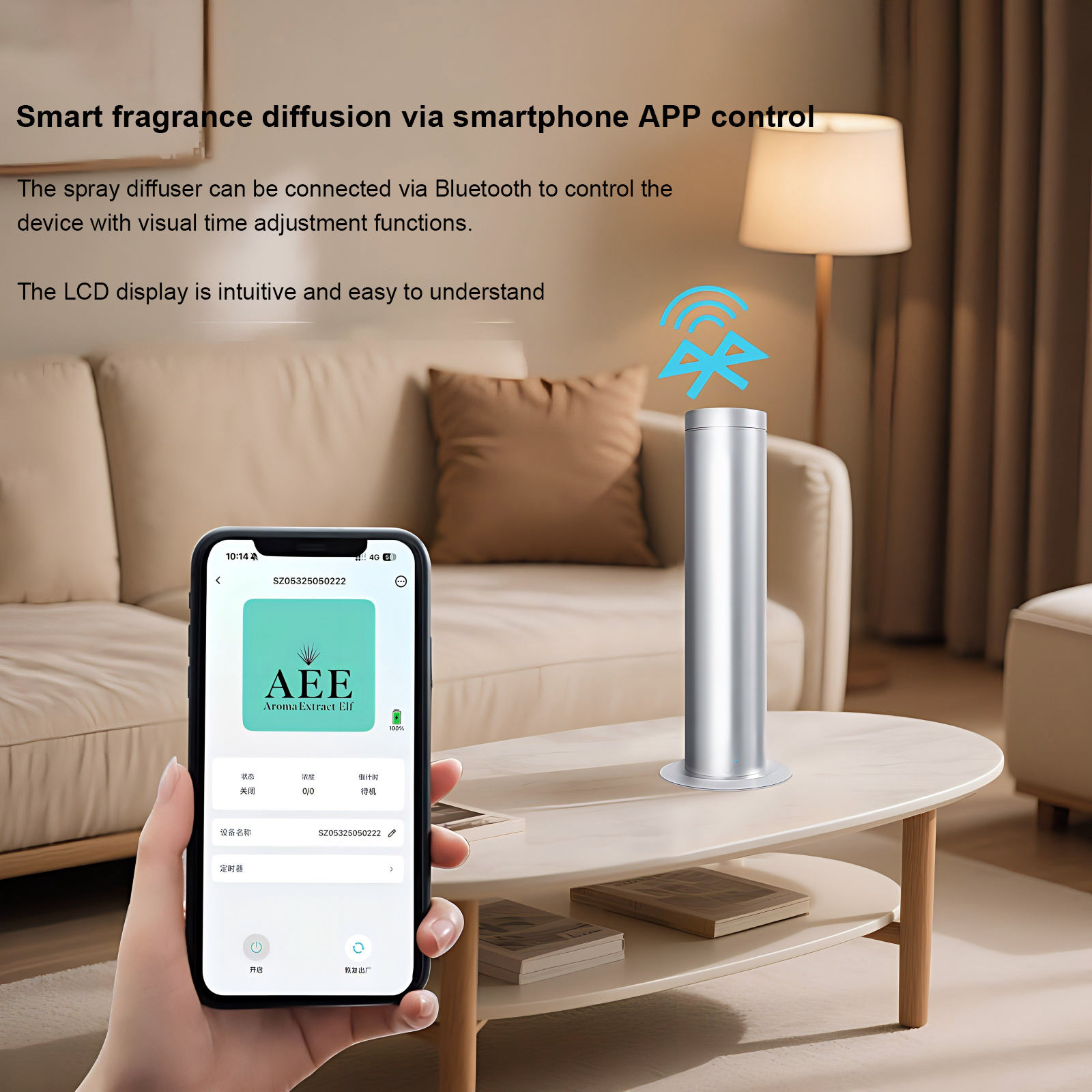Difusor de Aroma Comercial de  - Smart Aroma Diffuser Wifi App reseña y precio
