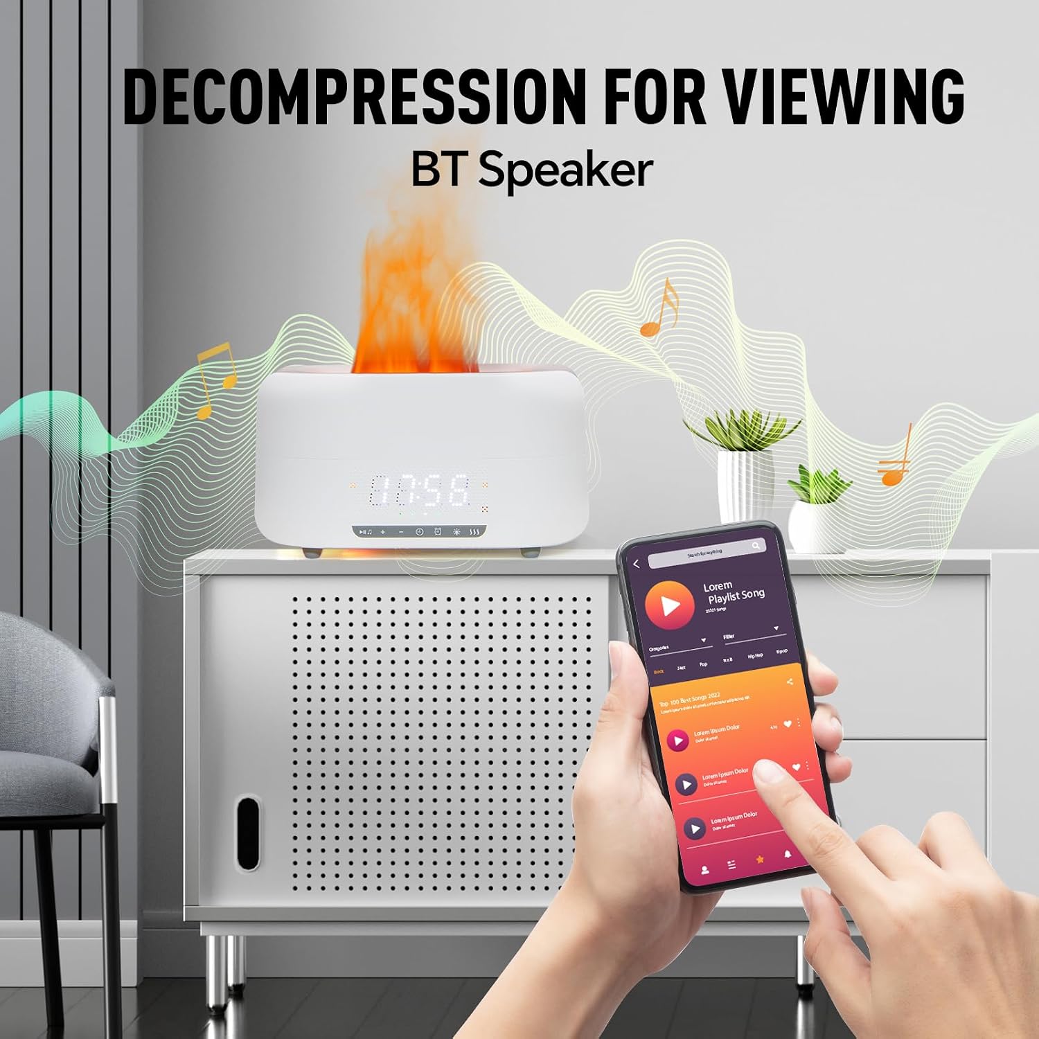 Difusor de aceites esenciales  - Aroma Diffuser Bluetooth Led reseña y precio