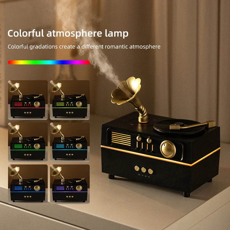 Difusor de Aroma de gramófono  - Aroma Diffuser Bluetooth Led reseña y precio