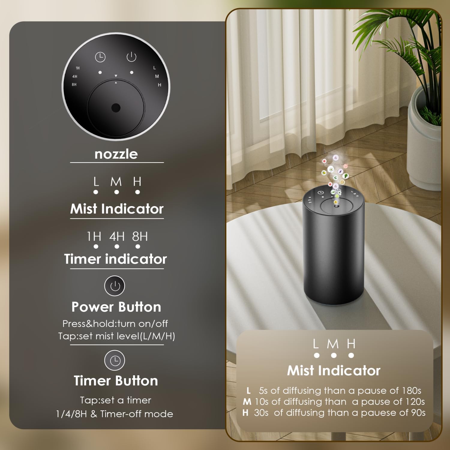 Difusor de Aceites Esenciales  - Waterless Essential Oil Diffuser reseña y precio