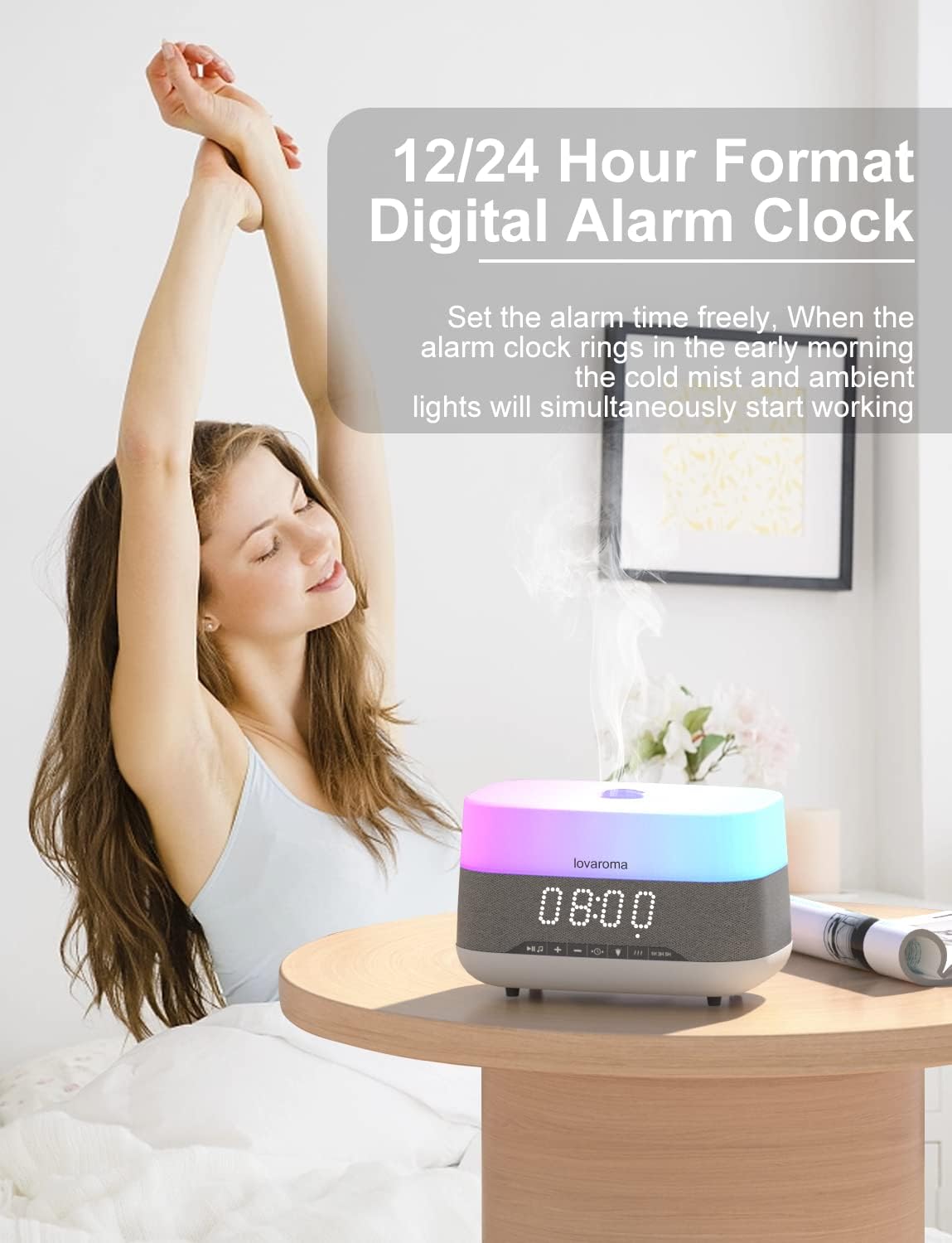 Difusor de Aceites Esenciales  - Aroma Diffuser Bluetooth Led reseña y precio