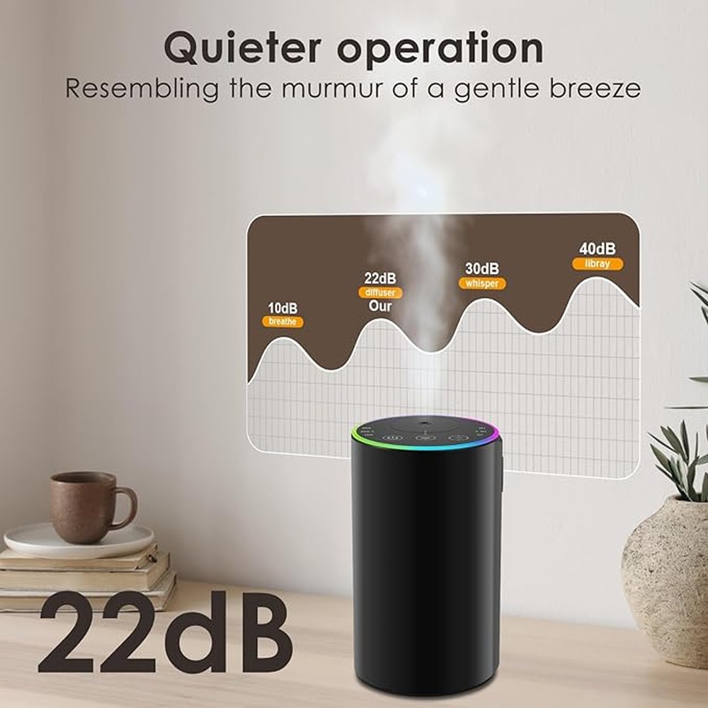 Difusor de aceites esenciales  - Waterless Essential Oil Diffuser reseña y precio