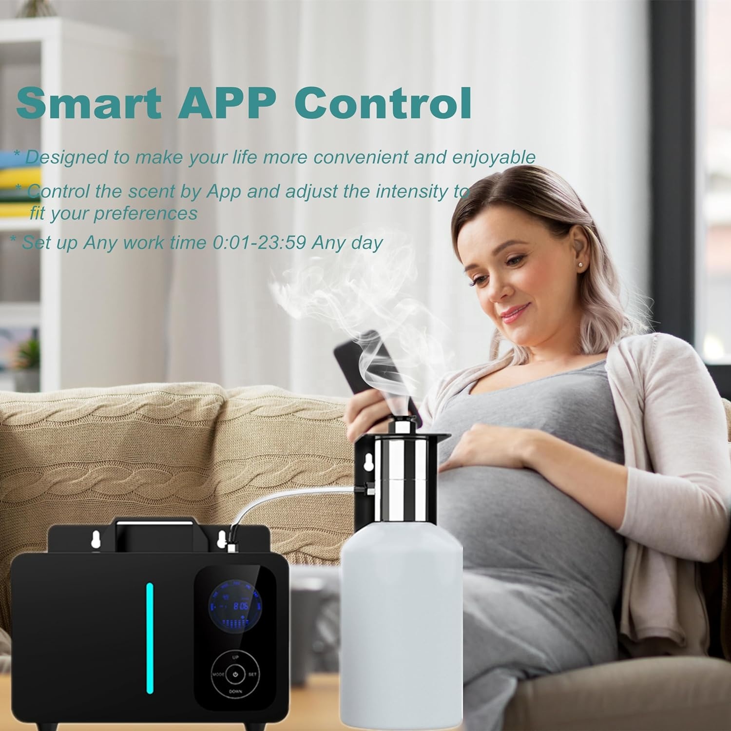 Difusor de Aromas Inteligente  - Smart Aroma Diffuser Wifi App reseña y precio