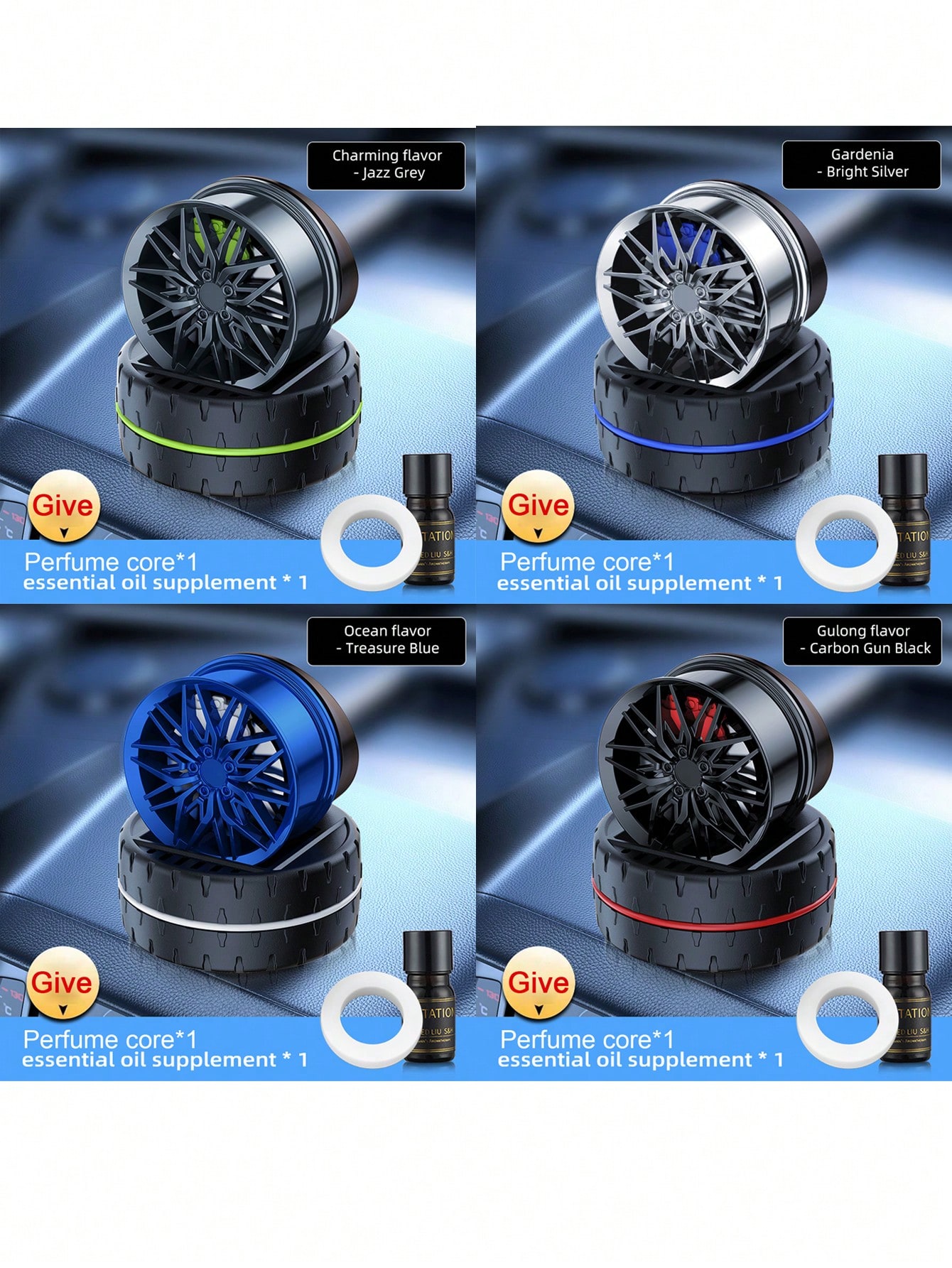 1 unidad de adorno para el int - Car Aroma Diffuser Usb reseña y precio