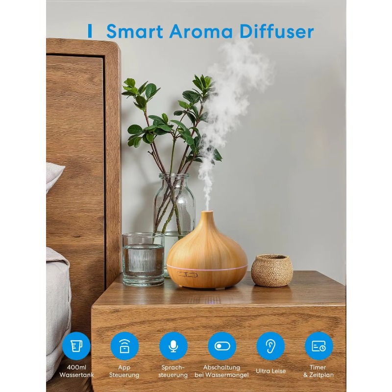 Difusor de Aromas Inteligente  - Smart Aroma Diffuser Wifi App reseña y precio